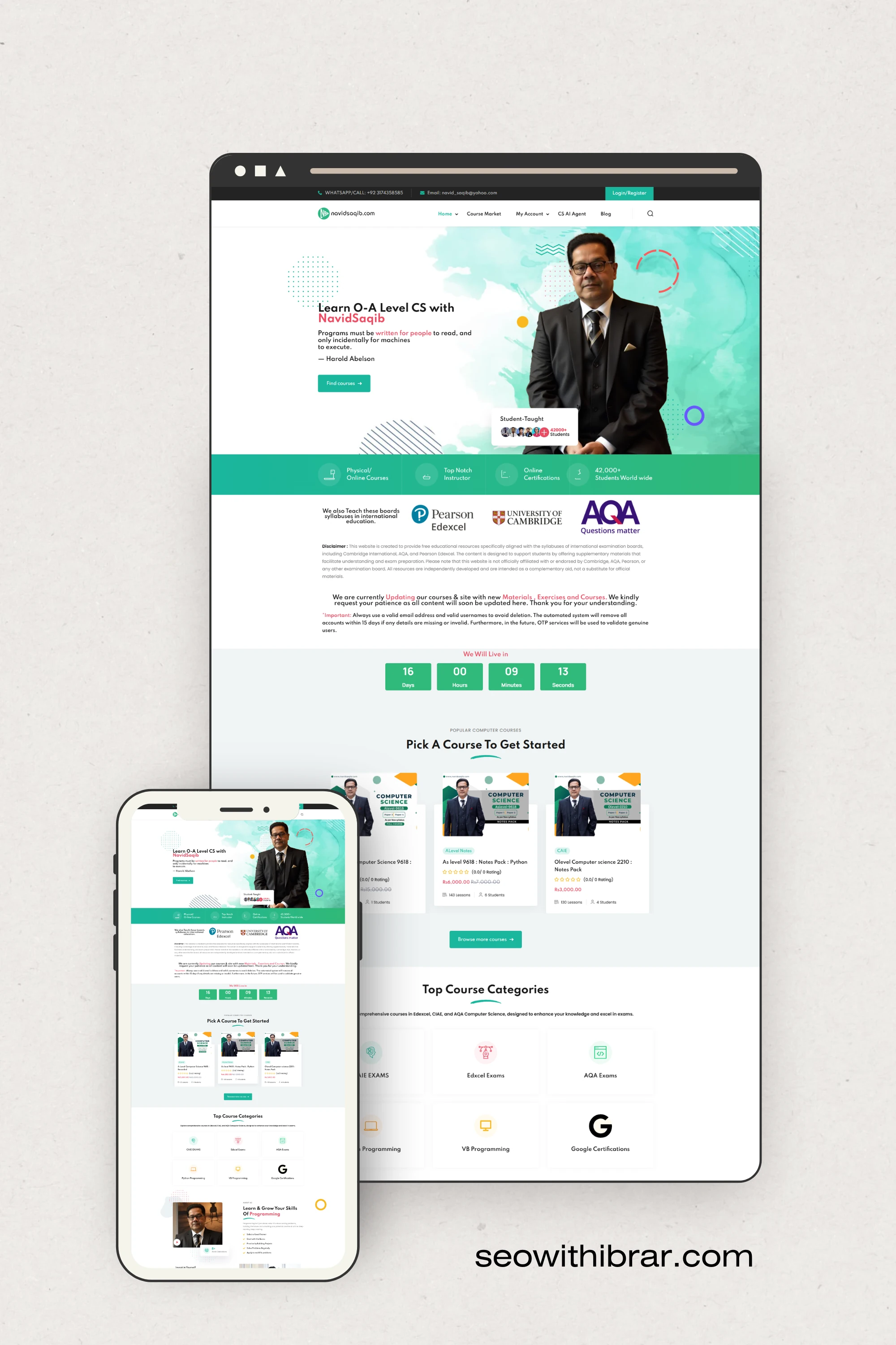 Navid saqib Desktop View